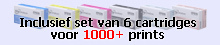 De Epson Discproducers worden geleverd inclusief set van 6 cartridges voor 1200 prints