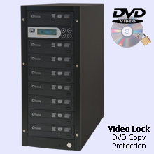 CopyBox 7 met Video Lock Copy Protection - copy protection aanbrengen eigen dvd video producties video lock duplicators kopieer beveiliging zonder pc