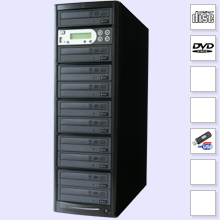 CopyBox 9 DVD Duplicator Advanced - stand alone dvd duplicator zelf professioneel dupliceren recordable cd dvd disks usb leespoort